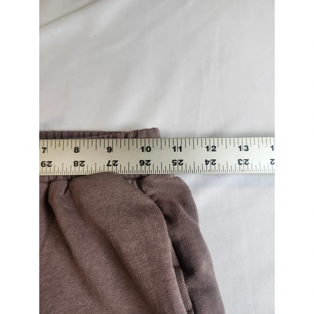SHEIN Teen Girls Brown Wide Leg Sweatpants Drawstring Pockets Size 10-11Y 146